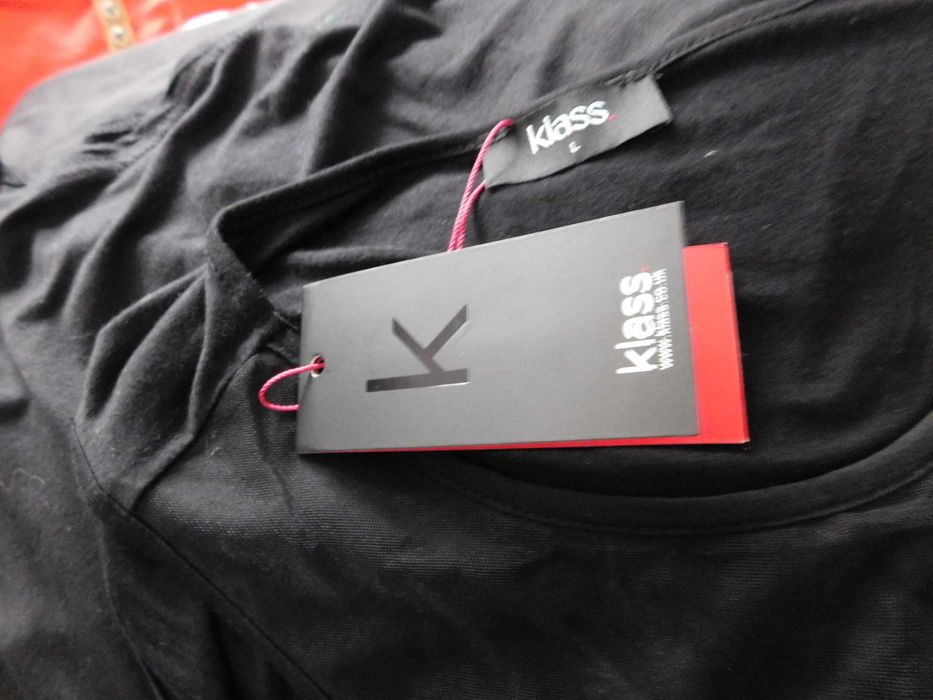 Klass bluzka czarna haft kwiaty 40