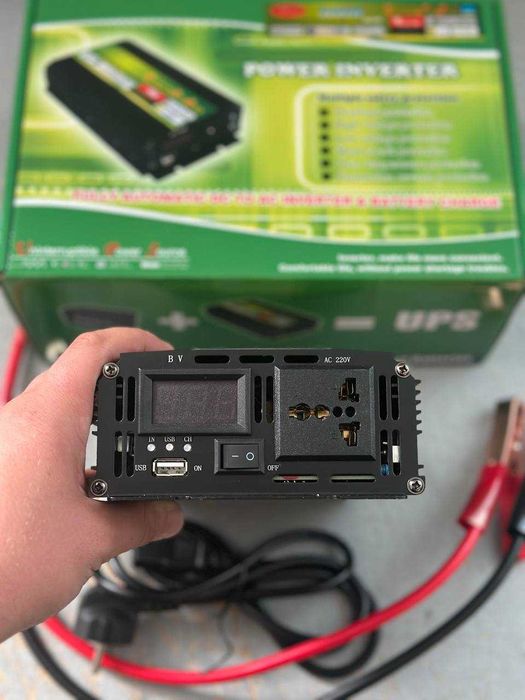Авто инвертор бесперебойного питания 12-220 |Преобразователь| ИБП |БДЖ