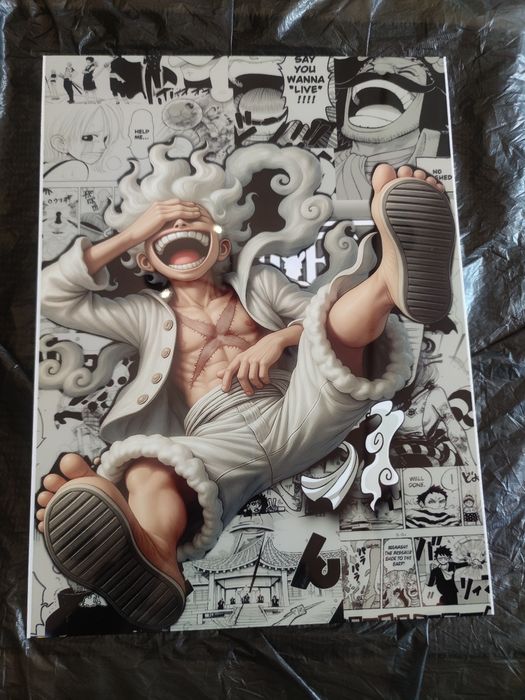 Luffy one piece-Painel/Placa Sublimação 30x40cm, Anime (1mm Espessura)