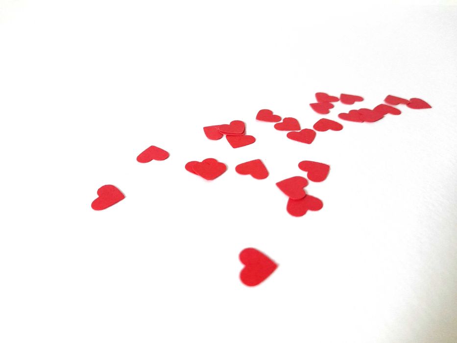 Corações Vermelhos de Papel Minúsculos para Scrapbooking Cartões Álbum