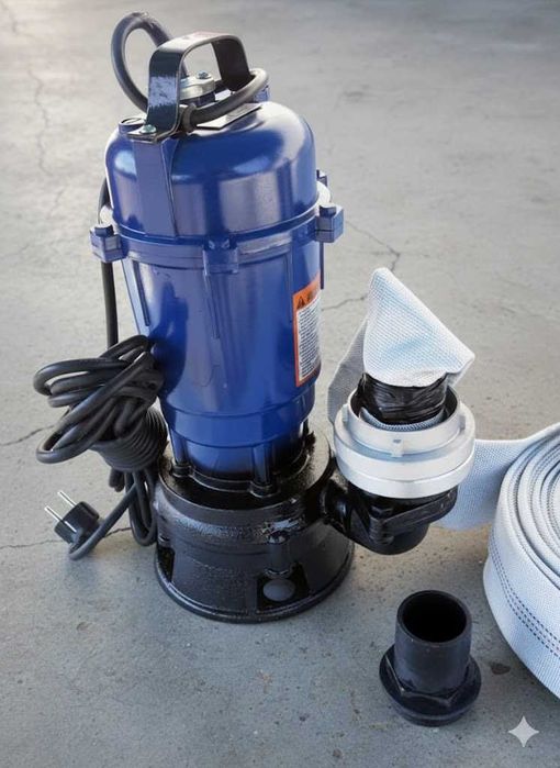 NOWA Pompa Do Szamba Brudnej Wody Z Rozdrabniaczem Wąż Zatapialna HIT