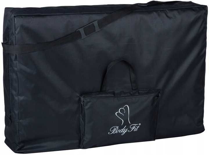 Масажний стіл чорний дерев'яний 60 см 2-секційний Bodyfit, кушетка