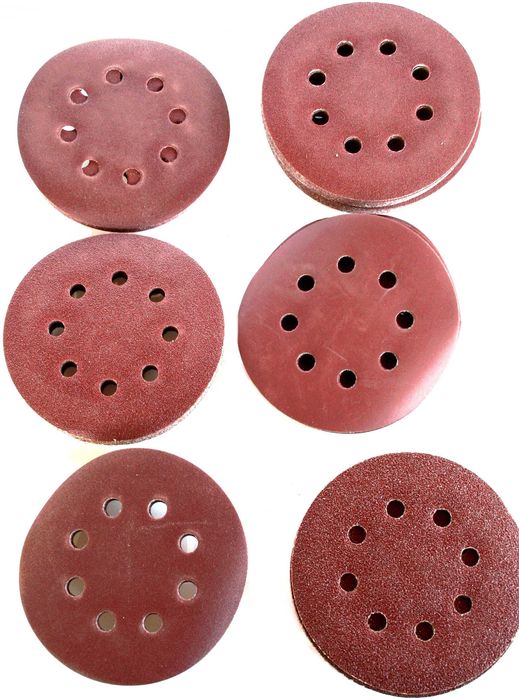 Papier ścierny rzep krążek na dysk 125 P60 8 otworów