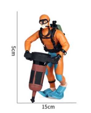 Figurka nurka robotnika  dekoracja do akwarium Nowa