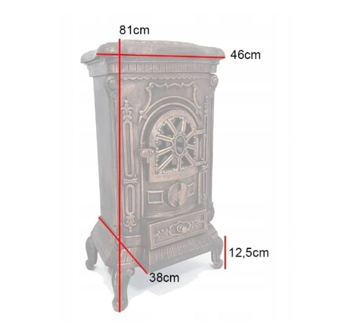 Чугунная печь камин 9 кВт обогрев до 100 м.кв
