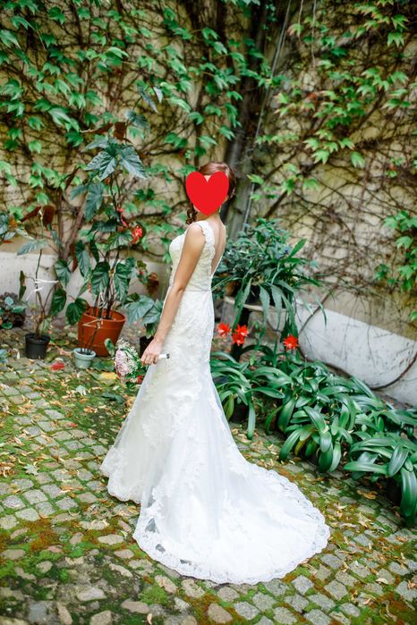 piękna suknia ślubna Herm's - Marbella + dodatki