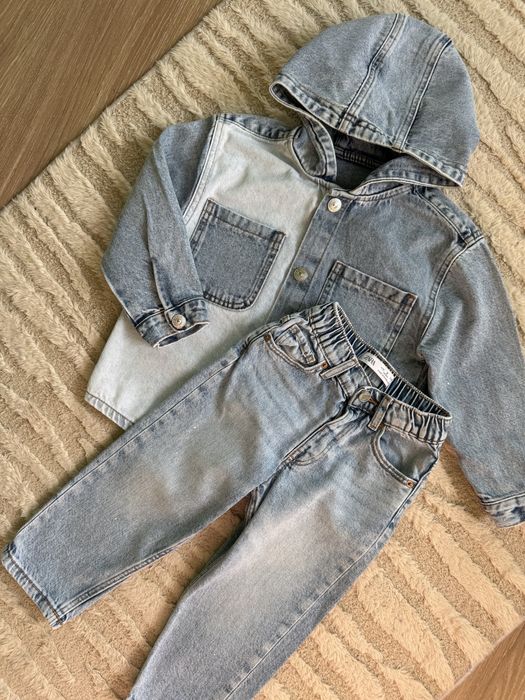 Джинси Zara, джинсовий піджак. Джинсовка джинсова куртка джинсы зарв