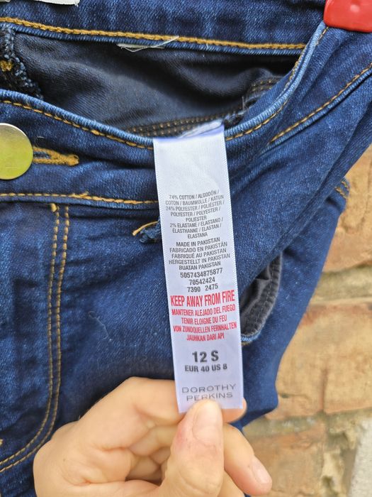 Damskie spodnie jeansowe jeansy Skinny Dorothy Perkins