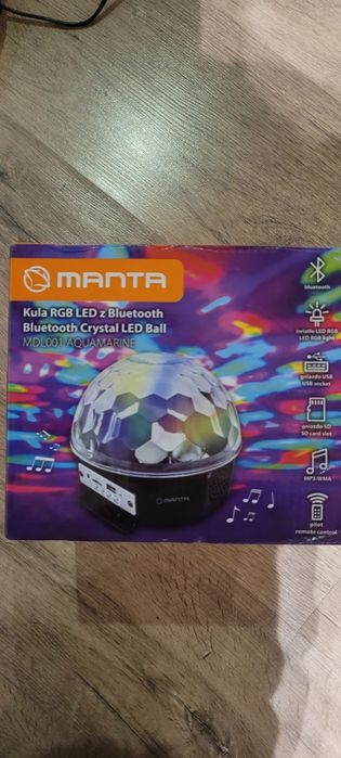 Kula RGB dyskotekowa led bluetooth glosnik
