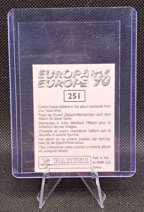 Cromo de Roberto Baggio - Euro 1996 - Itália – Panini