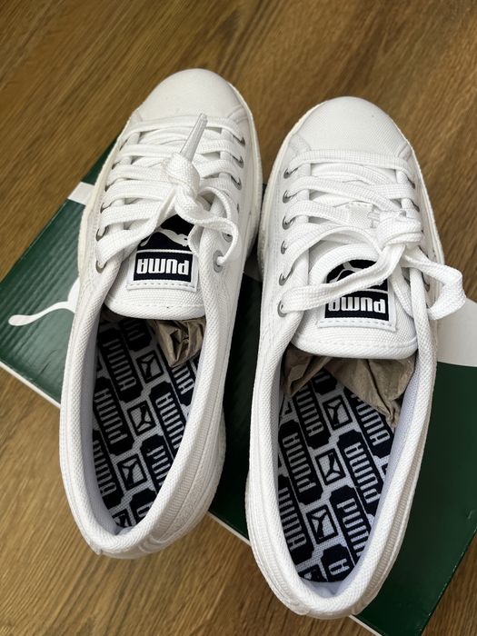 Белые женские кеды Puma
