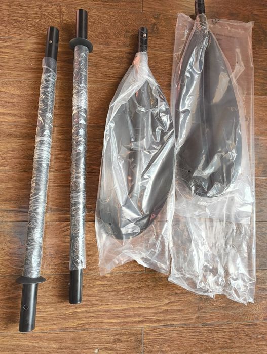 Wiosło czarne nowe 4 elementowe