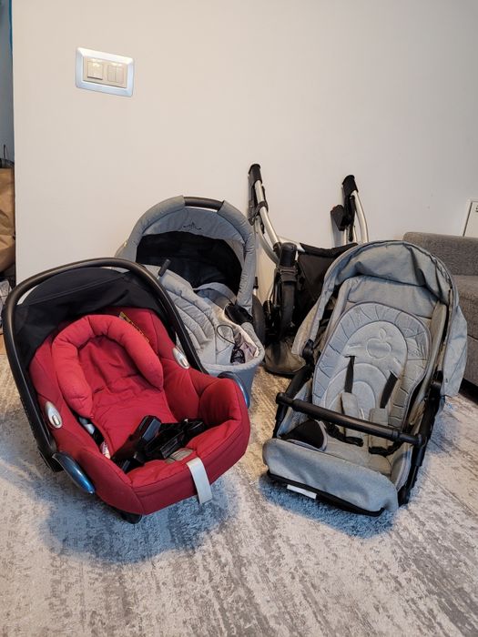 Wózek bebetto Luca 3 w 1 z akcesoriami