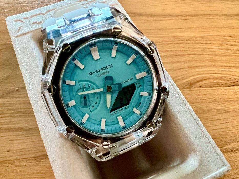 Casio GA-2100 Transparent White Mod