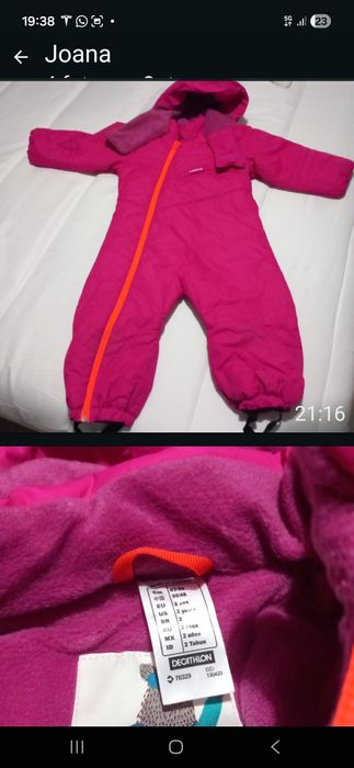 Fato de neve para menina 2 / 4 anos