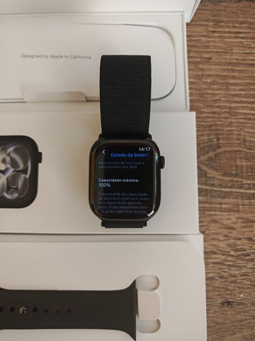 Apple Série 11 46MM GPS+Cel Jet Black Seminovo Como Novo, C/Garantia Aceito Retomas