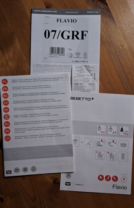 Wózek dzieciecy 2w1 Bebetto flavio stan bdb