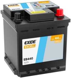 Akumulator Exide 44Ah 400A EB440 P+ ul. Chopina20