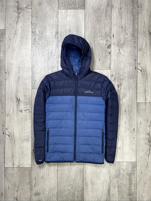 Eddie Bauer куртка пуховик M размер стеганая демисезонная синяя
