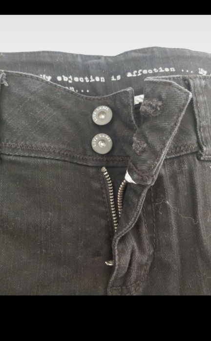 Czarne damskie jeansowe rybaczki Love Label L/40
