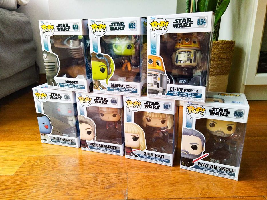 Funko Pop Star Wars Hera, Chopper, Thrawn, Morgan, Baylan, Shin, Marro