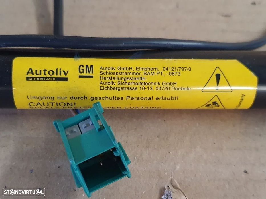 Pretensor cinto de segurança frente esquerdo - opel astra h 1.7 cdi -