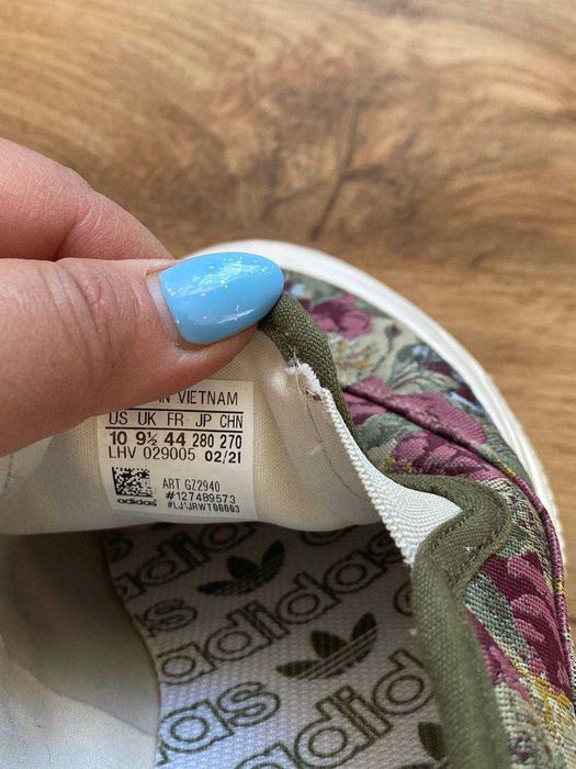 Adidas Originals slip-on оригінал кеди 44 розмір квіткові