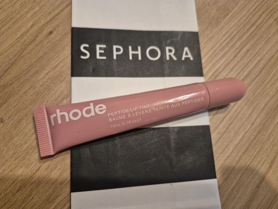 Używany! Ok. połowa została! Tanio! RHODE Peptide Lip Tint 10 ml kol. RIBBON balsam błyszczyk do ust oryginał!
