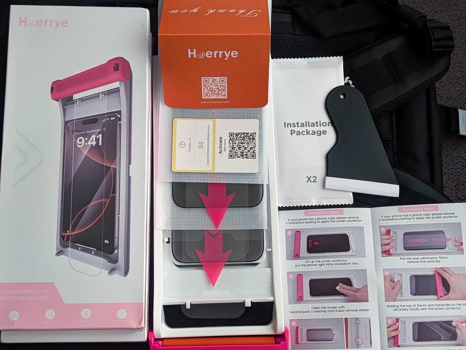 Антишпионское стекло 'Hoerrye' к iPhone 17 Pro Max