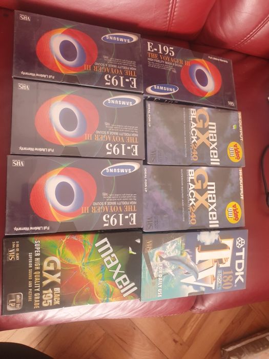 Nowe kasety VHS samsung / Maxell