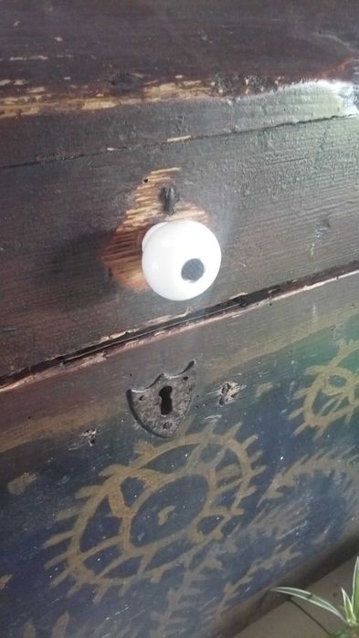 Скриня старовинна з орнаментальним розписом