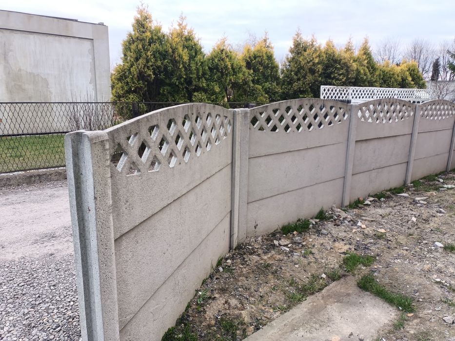 Płot Betonowy 4 Razy