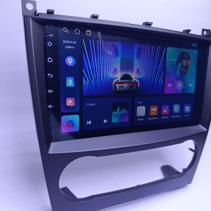 Магнітола Mekede 9"  Mercedes C-class W203 CarPlay GPS WiFi Мерседес