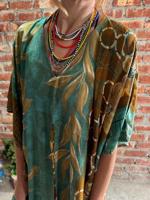 Narzutka kaftan sukienka boho