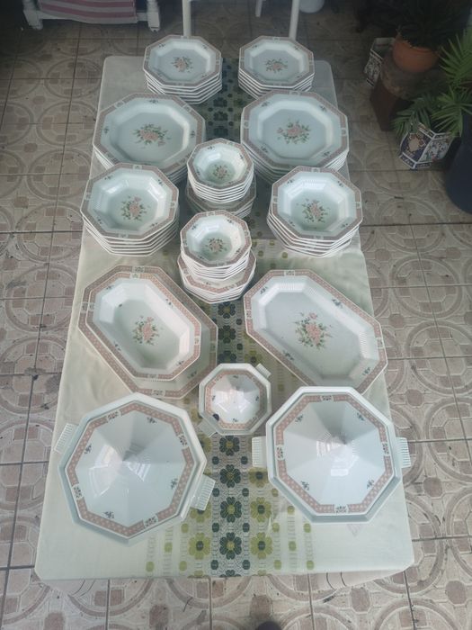 Serviço de Jantar Vintage NIKKO " Classic Collection " Made in Japan - Porcelana Octogonal