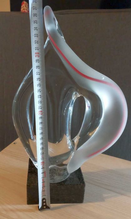 Szkło artystyczne szklana rzeźba forma Henryk Rysz Huta Sabina