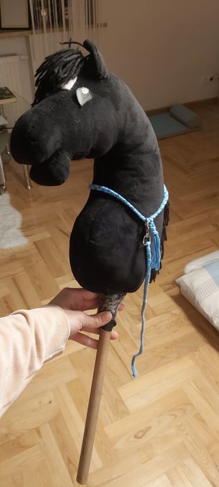 Koń na kiju hobby horse czarny  a3 a a4