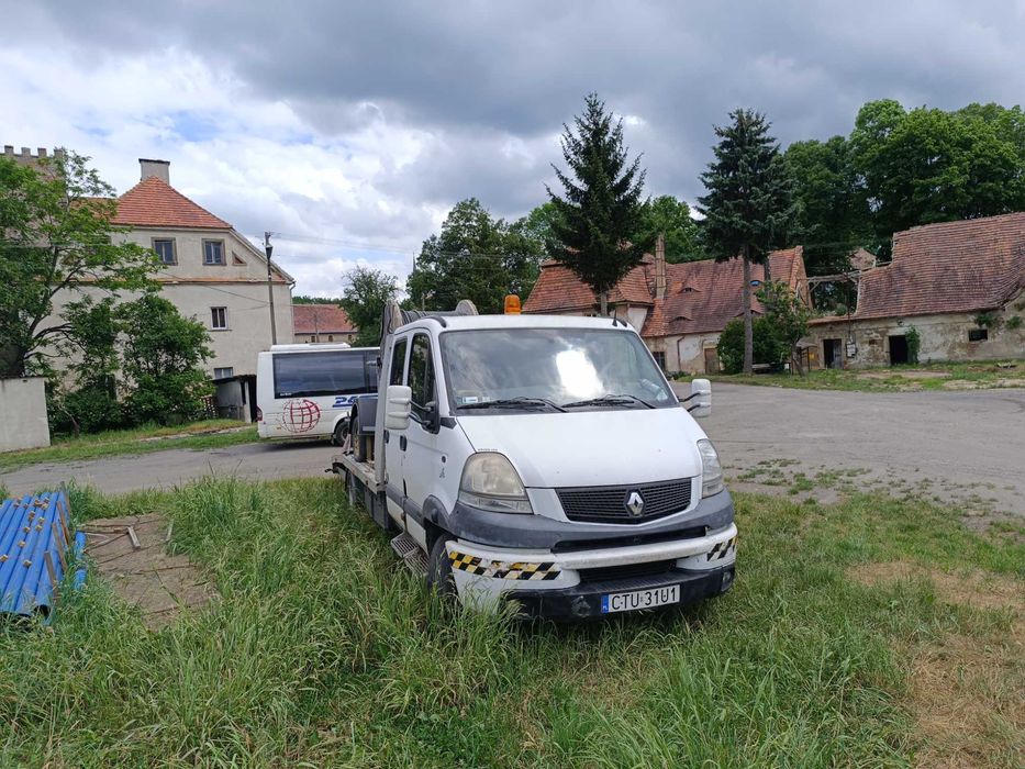 Renault Mascott, laweta, autolaweta, hak, najazd, wciągarka poduszki