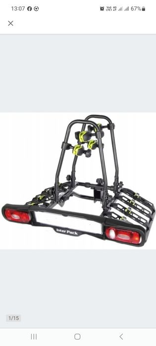 Bagaznik rowerowy na hak 4 rowery prawie nowy inter pack