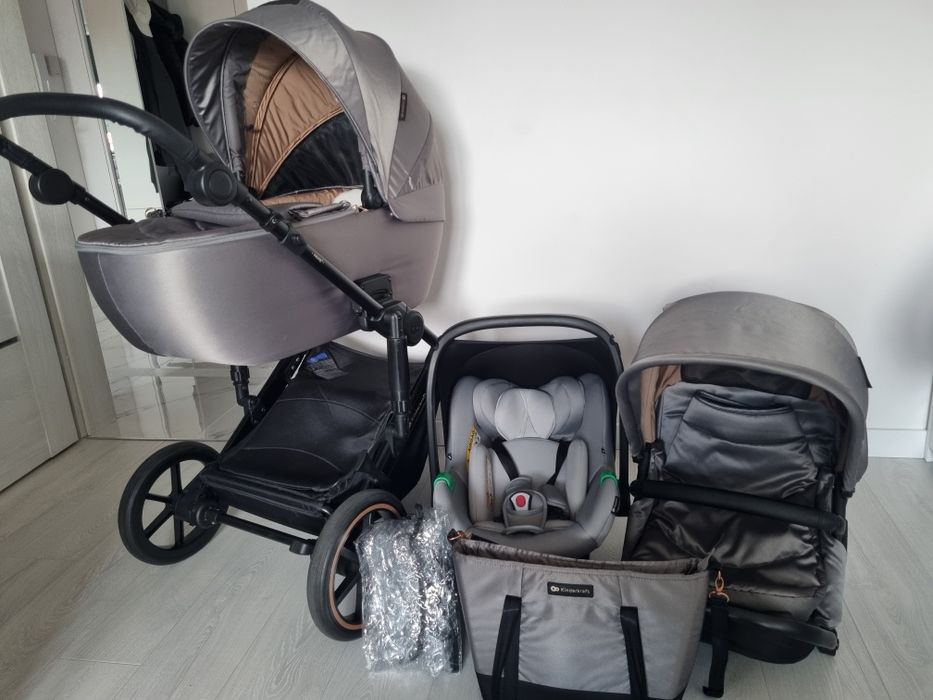 Wózek dziecięce Kinderkraft  3w1 JAK NOWY