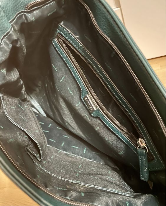 torba na ramię Carpisa butelkowa zieleń stan idealny