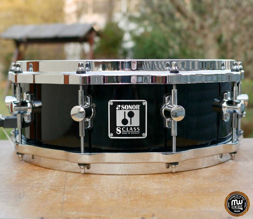 ‼️ Werbel Sonor S-Class Maple Hella Hoops 14” x 5" Piano Black ‼️