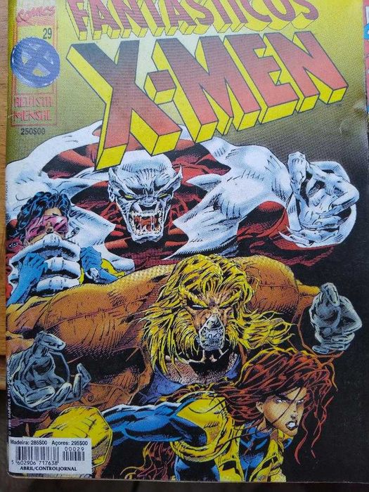 Revistas BD Fantásticos X-Men de 1995, 1996 e 1997