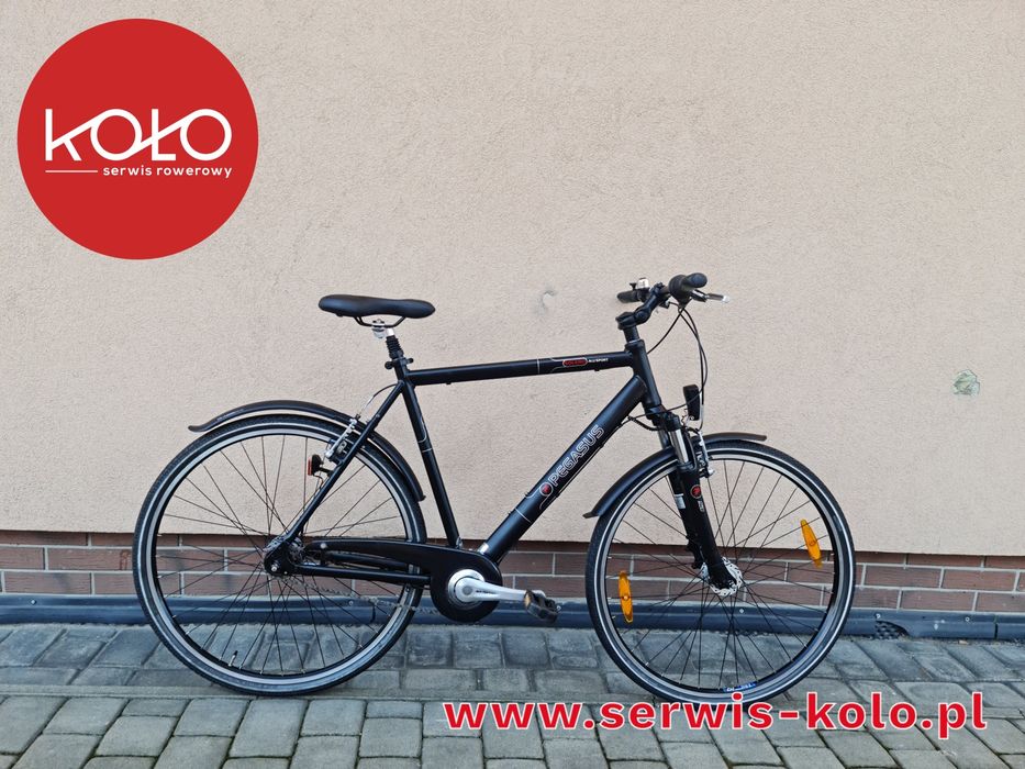 Rower męski miejski CROSSOWY PEGASUS koła 28 SHIMANO NEXUS aluminium
