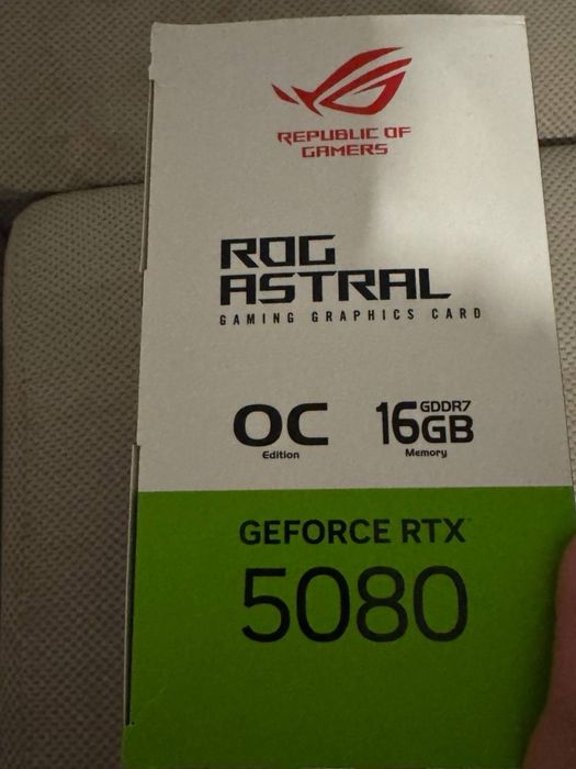 ASUS ROG Astral GeForce RTX 5080 16GB GDDR7 OC Edition Gaming