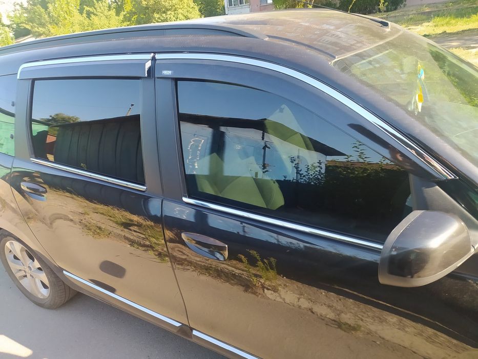 Renault/Dacia Lodgy Вітровики з хромом (4 шт, Niken)