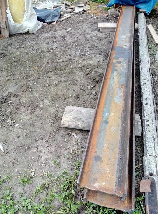 Dwuteownik stalowy 4,25 mb - 2 sztuki