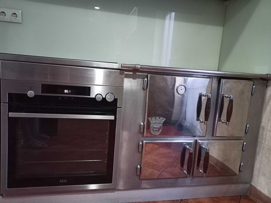 Fogão lenha em Inox