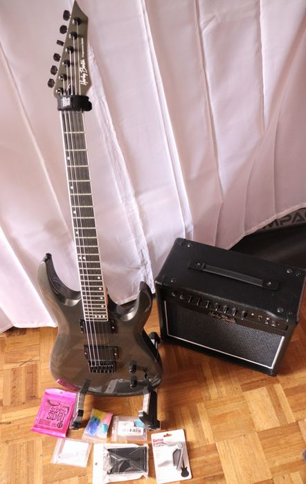 Guitarra elétrica Harley Benton R-446 Graphite Metallic