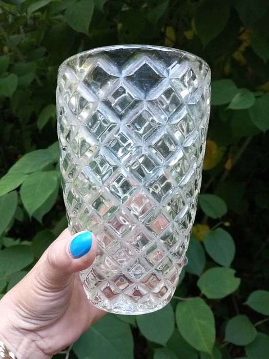 Wazon grube szkło Hortensja